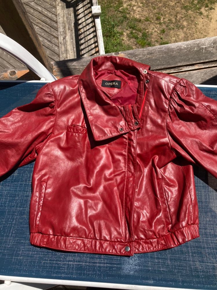 Retro Opera leather jacket small