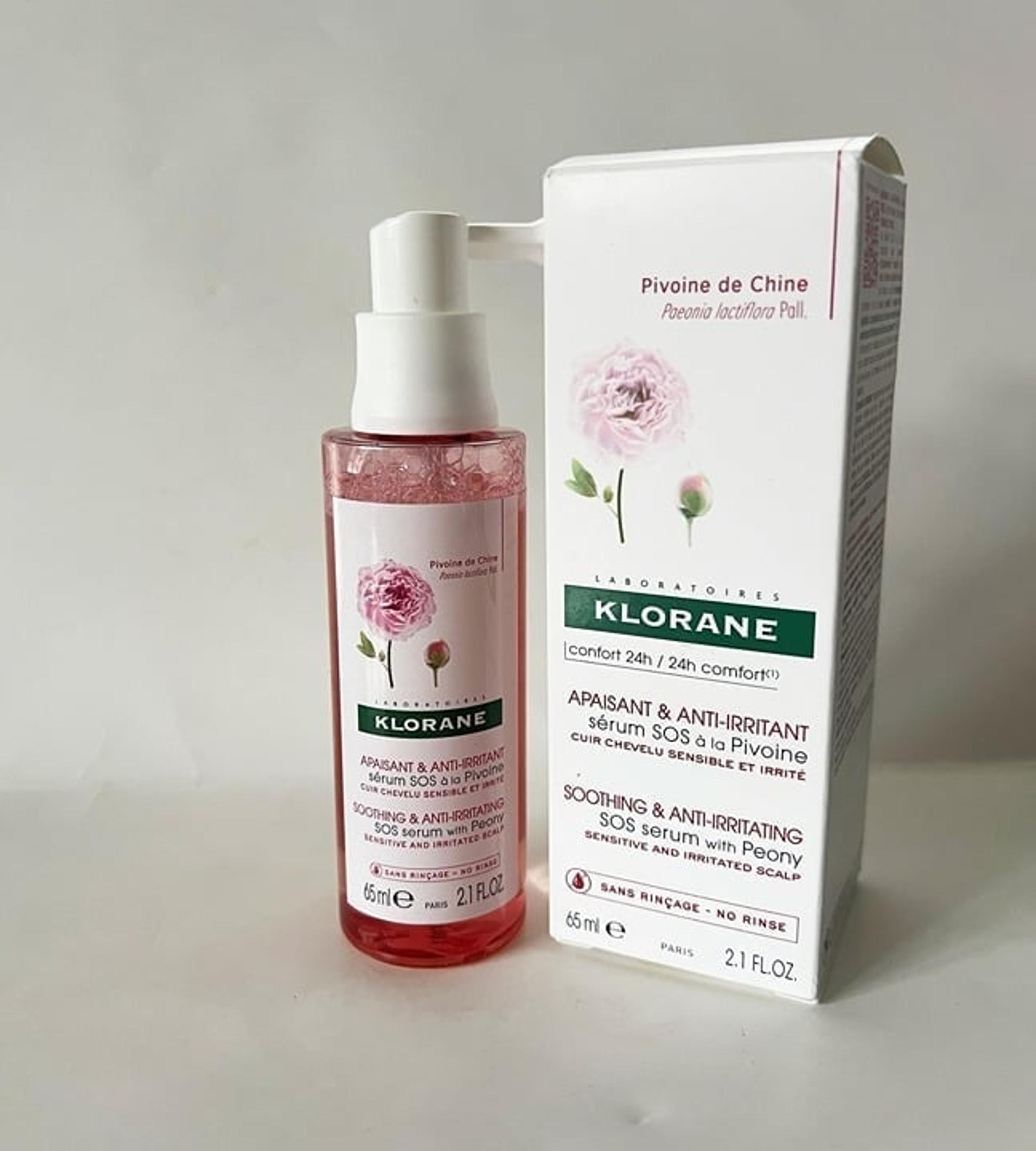 Klorane SOS Serum with Peony 2.1oz Boxed"