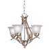 Kichler Four Light 18 Wide Brushed Nick