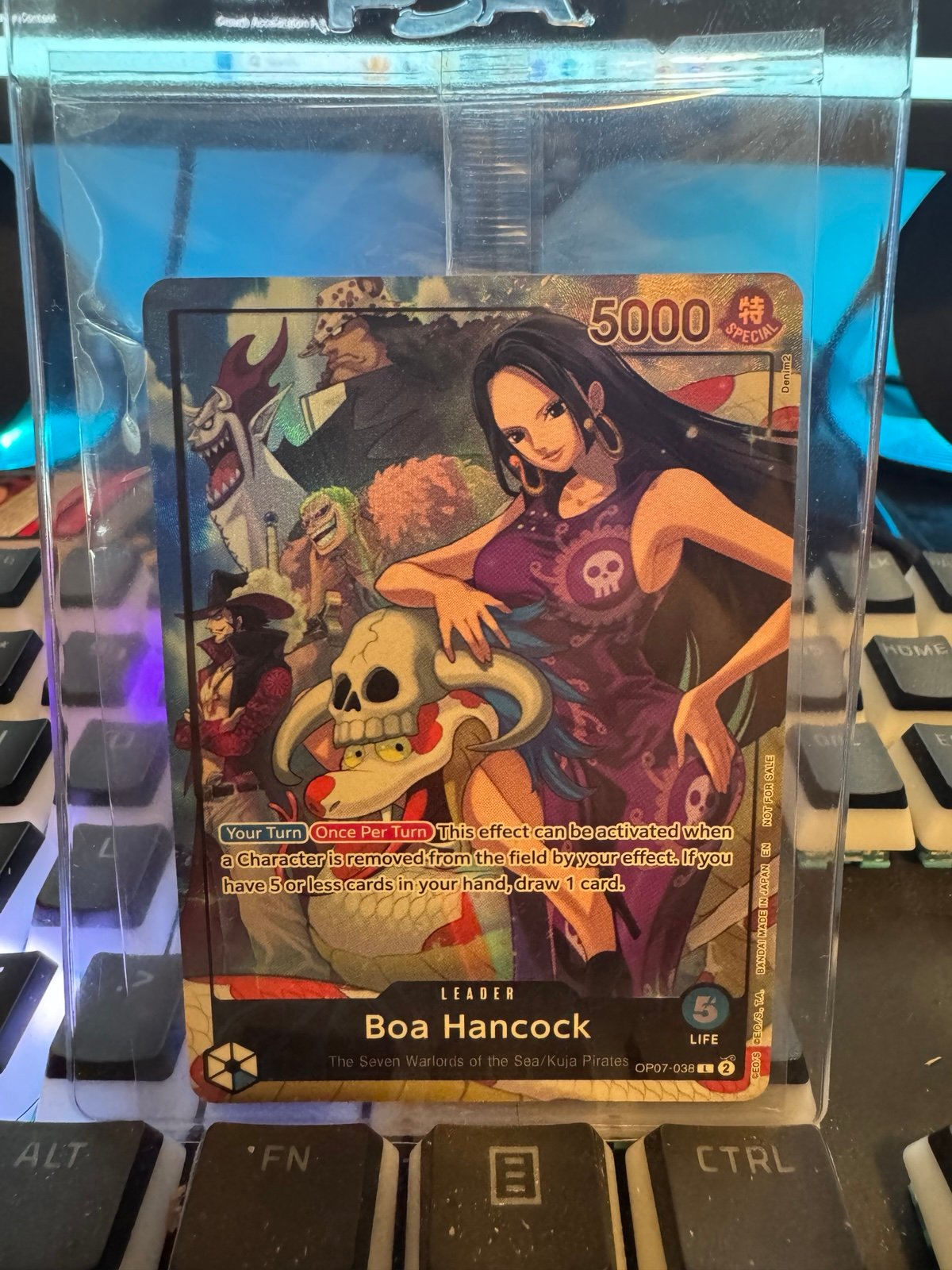 One Piece Card Game Boa Hancock PSA Exclusive Promo Card RARE!