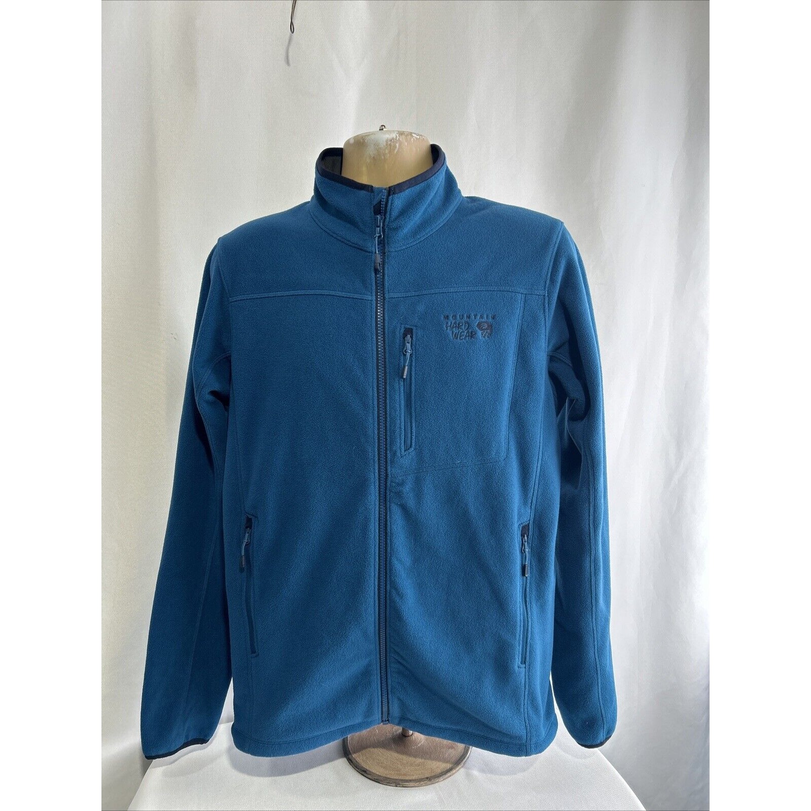 Mountain Hardwear Fleece Jacket Mens Size Medium Blue Full Zip