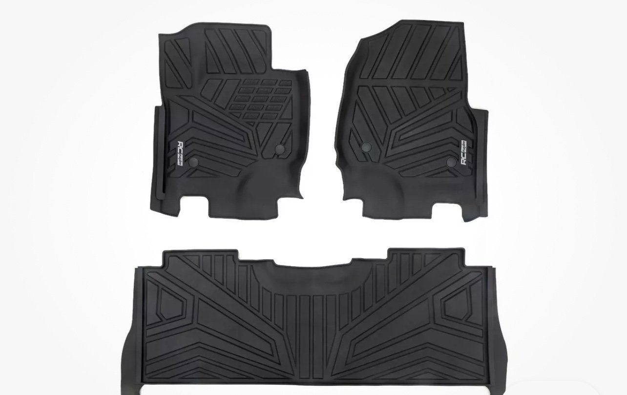 Rough Country Flex-Fit Floor Mats for 2017-2024 Ford F-250/F-350 - FF-51712