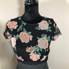 Torrid Bralette Black & Pink Size 0