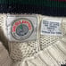 Vintage Cape Isle Knitters Tennis Sweater Men’s Large White 100% Cotton V-Neck