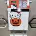 1-NWT HELLO KITTY IN PUMPKIN HALLOWEEN COTTON SHOWER CURTAIN