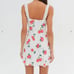 For-love-lemons Women's White and Red Dress