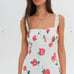 For-love-lemons Women's White and Red Dress