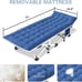 2-piece camping bed folding bed double layer Oxford heavy-duty portable bag