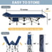 2-piece camping bed folding bed double layer Oxford heavy-duty portable bag