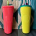 Starbucks Tumbler Dragonfruit Coral Pink & Pineapple Studded - Venti - Bundle of