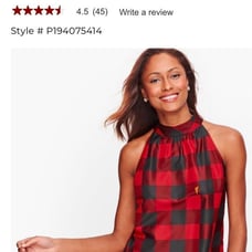 Tie Neck Halter top talbots