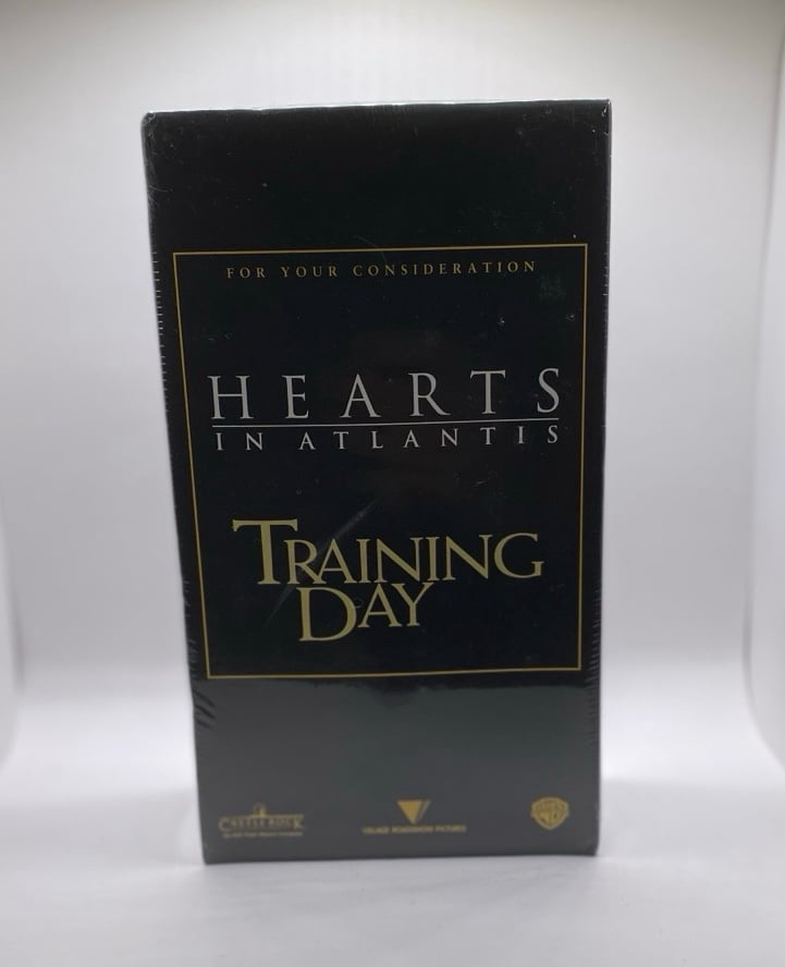 Training Day & Hearts of Atlantis (VHS, 2002) SCREENER SEALED Denzel Washington