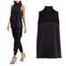 ATM XS/S Hammered Silk Mock Neck Top