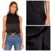 ATM XS/S Hammered Silk Mock Neck Top