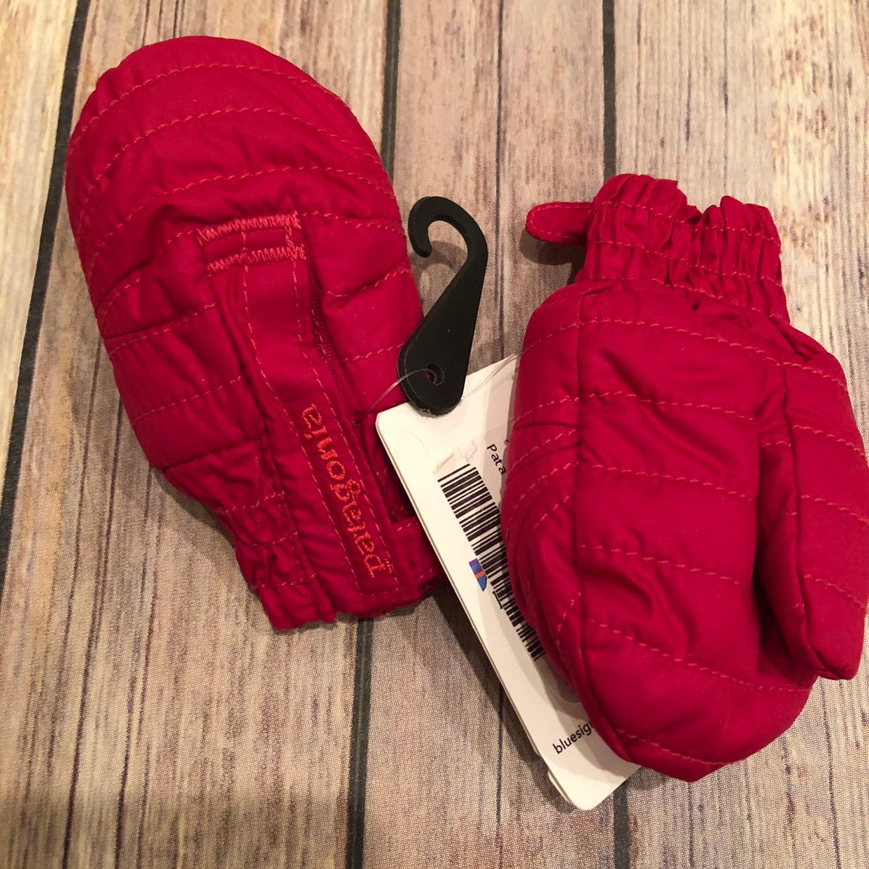 Patagonia pink mittens