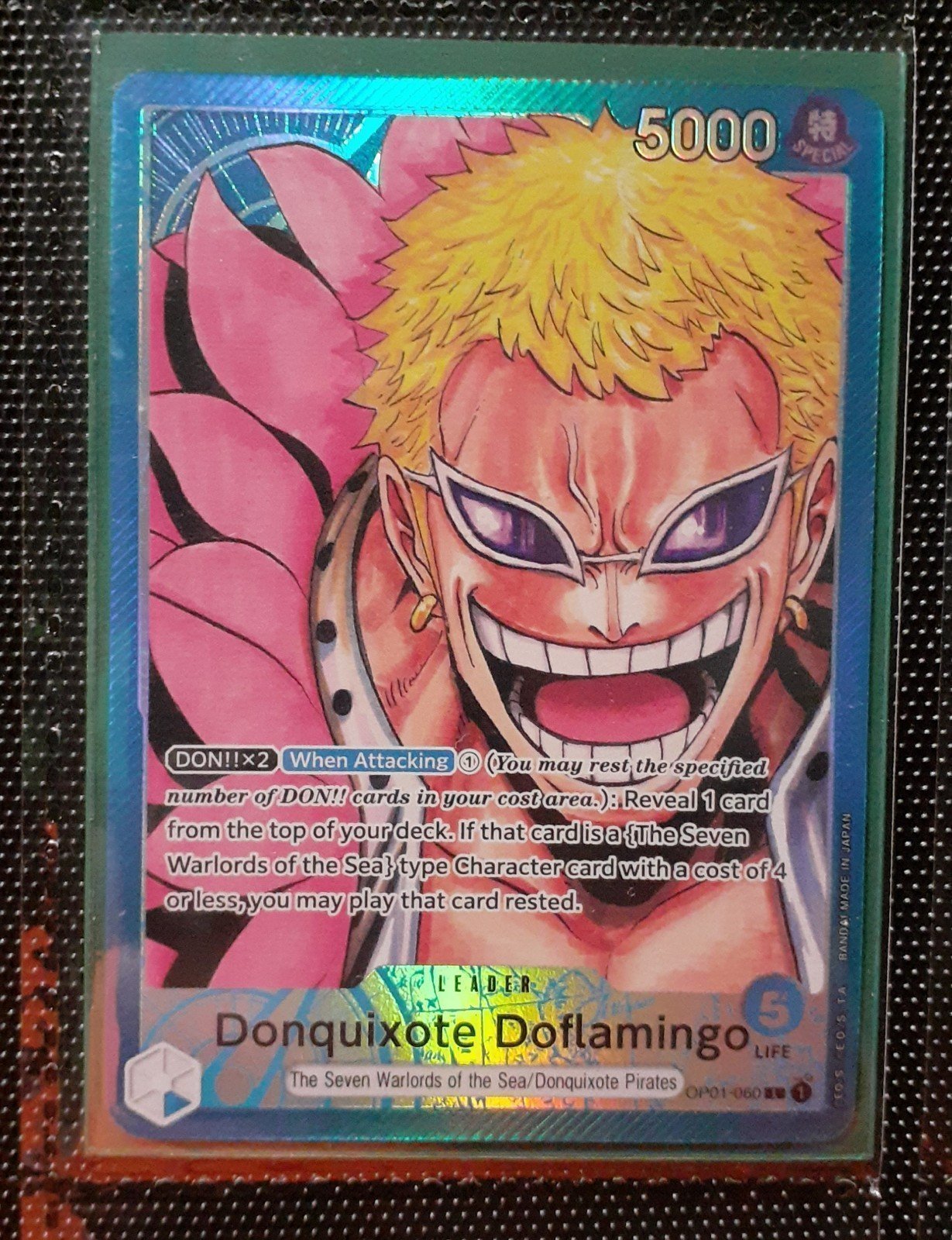 Donquixote Doflamingo Leader OP01 AA OPTCG One Piece TCG Near-Mint