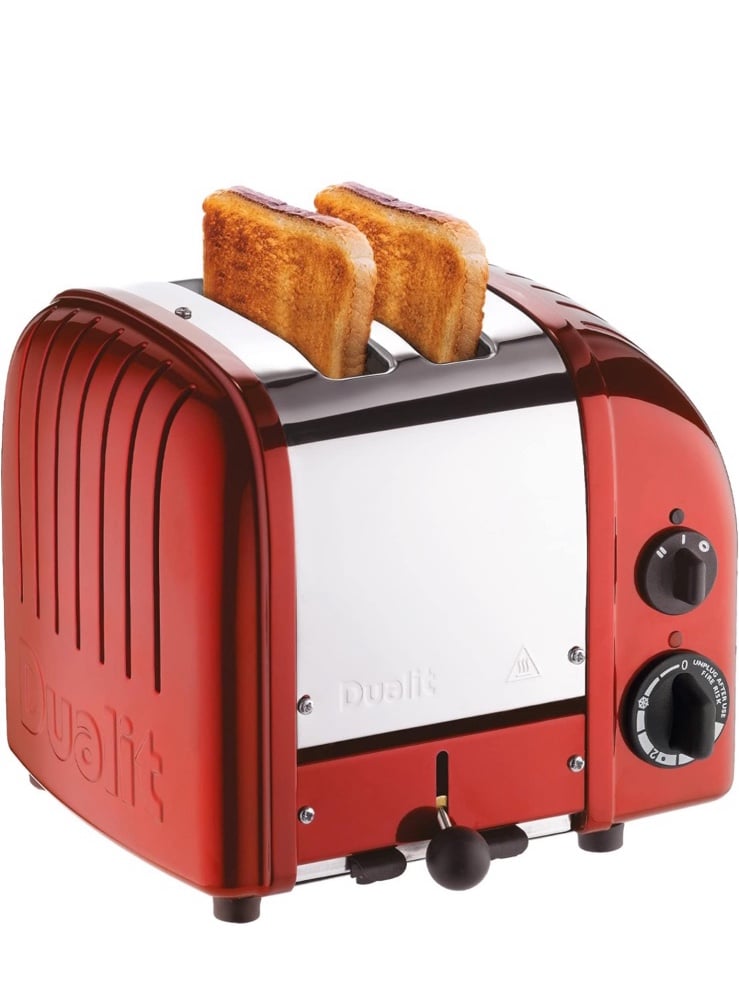Dualit Classic 2 Slice NewGen Apple Candy Red Toaster - Hand Built in the UK – R