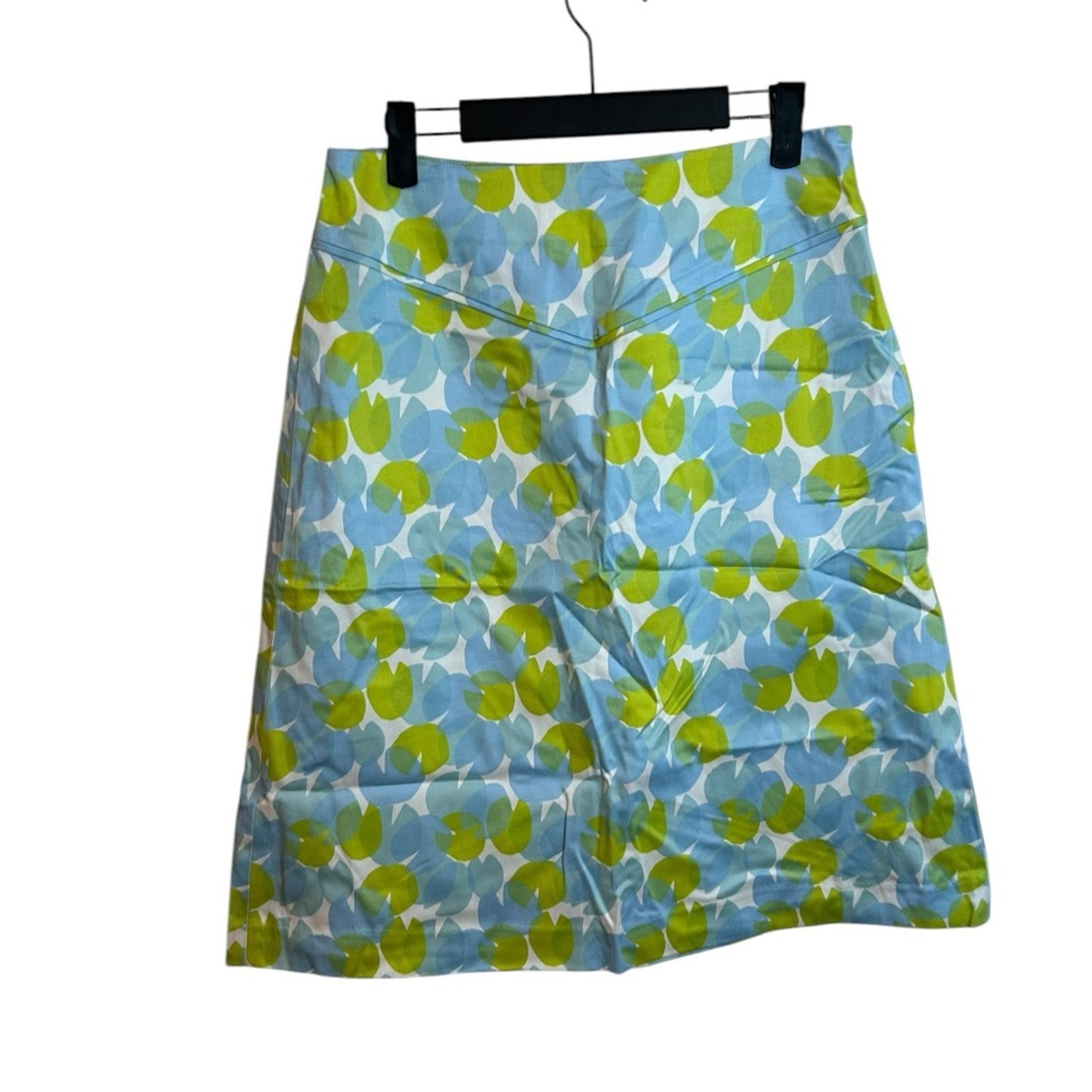 Kenar Retro Floral A-Line Skirt