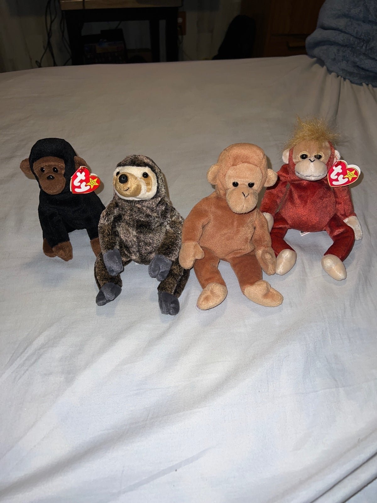 Ty Beanie Babies Lot monkey collection