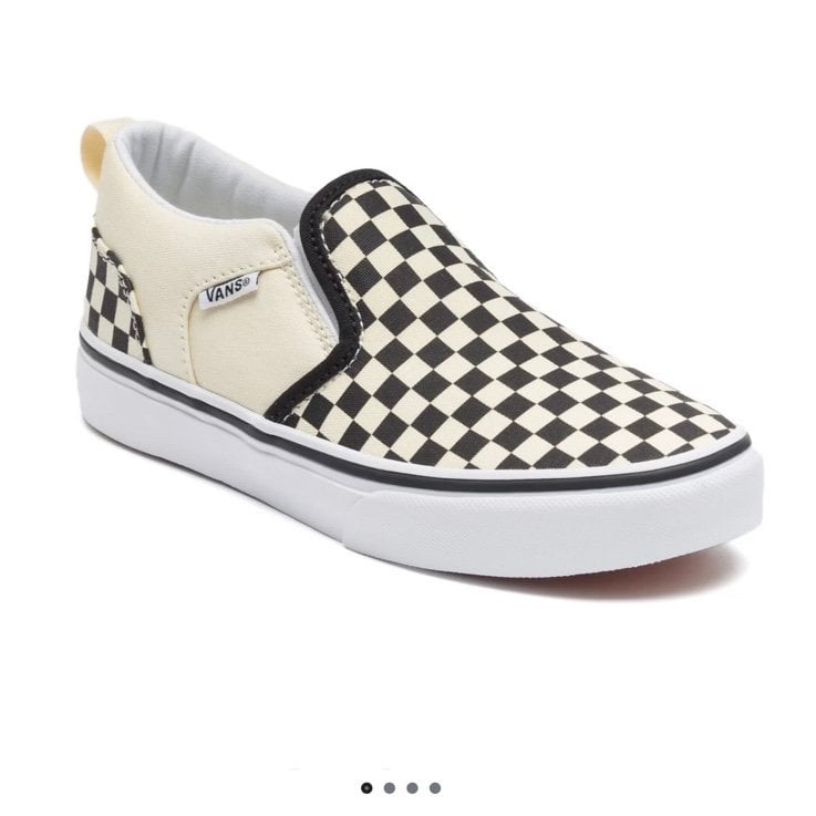 New Vans Asher Kids Checkered Shoes size 6Y