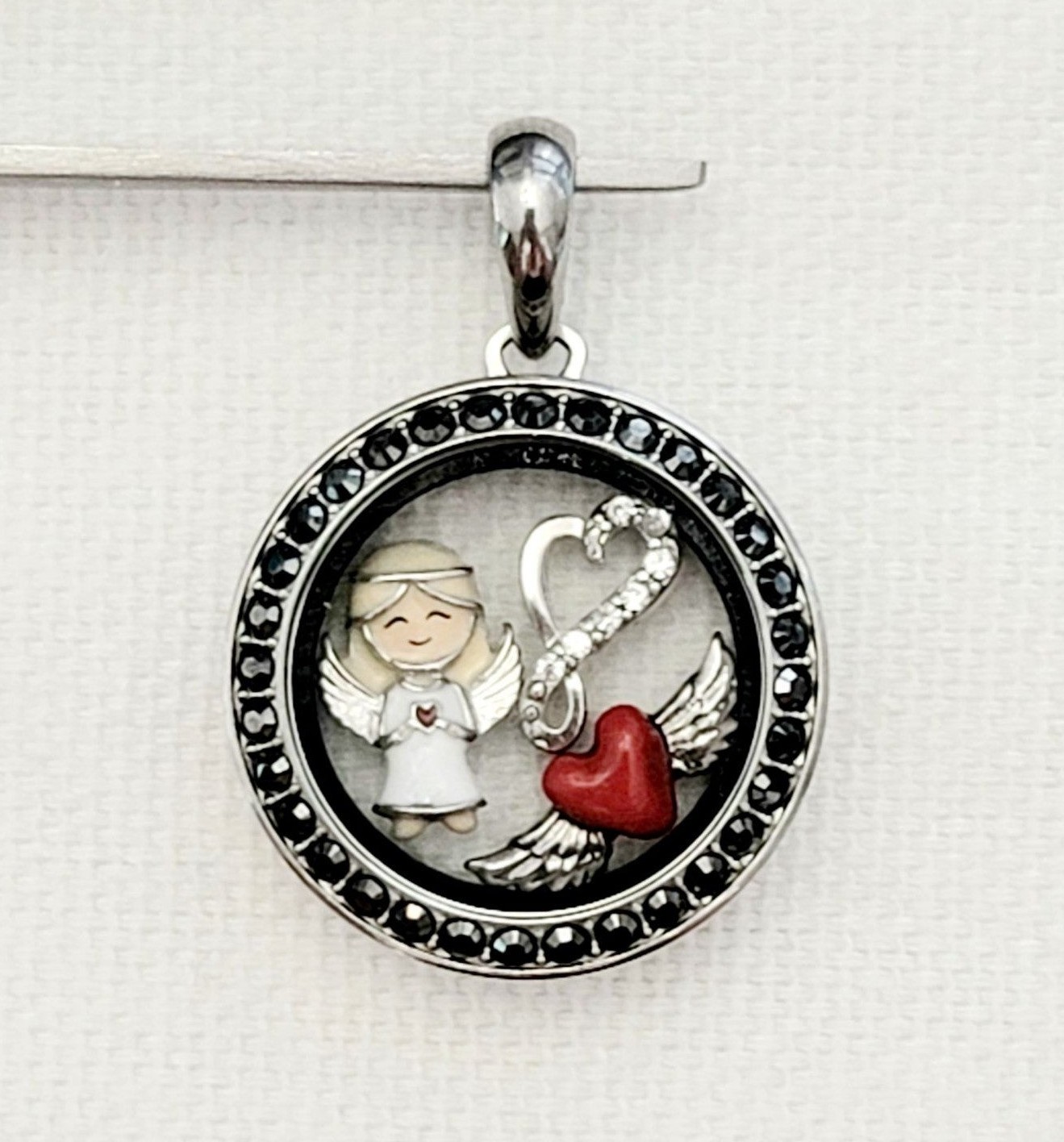 Petite Not Alone Guardian Angel Locket