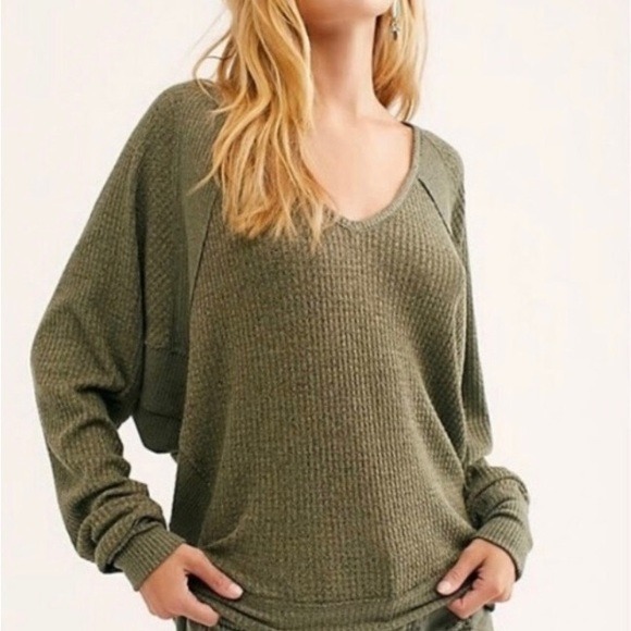 NWT Free People Santa Clara Thermal in Ferngully