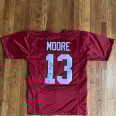 Malachi Moore Signed Crimson Alabama Jersey