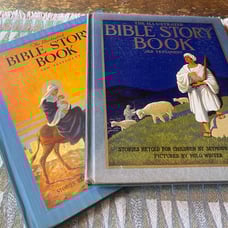 2- 1947 Childrens Bible Stories-HC-free shipping