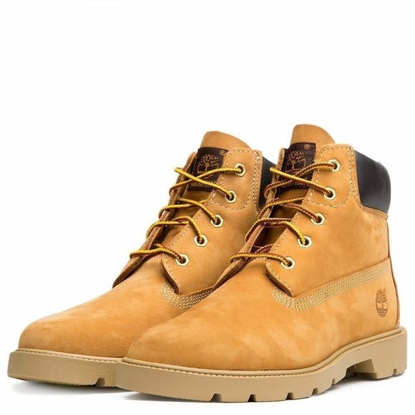Timberland 6 Inch Classic TB010960 Youth Boy's Wheat Leather Boots Shoes HS1935