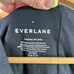 EVERLANE Black The Long Sleeve V Neck Thong Bodysuit Size Small