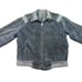Vintage Faux suede 80s bomber jacket. With faux fur lining. Size L