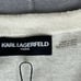 Karl Lagerfeld Cardigan Womens S Open Front White Sweater Zippers Wool New 151