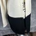 Karl Lagerfeld Cardigan Womens S Open Front White Sweater Zippers Wool New 151