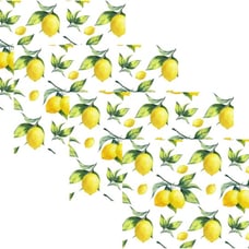 Set of 4 Placemats for Dining Table - Lemonade - 18 x 12 inch