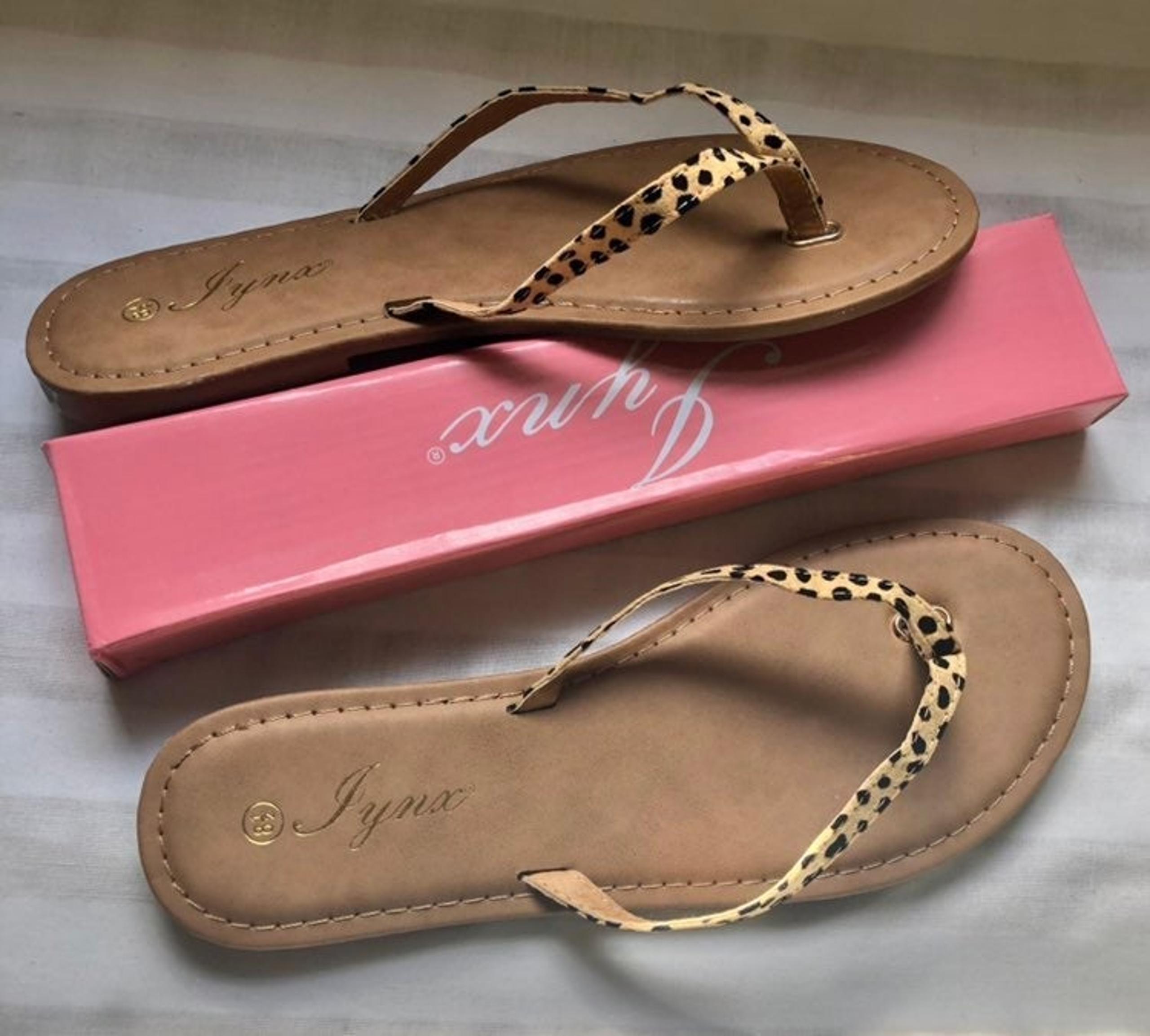 Cheetah Strap Sandals, 8.5