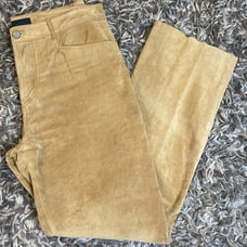 Jou Jou Skins Size 13/14 Vintage 90's Suede Leather Tan Pants