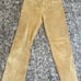Jou Jou Skins Size 13/14 Vintage 90's Suede Leather Tan Pants