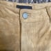 Jou Jou Skins Size 13/14 Vintage 90's Suede Leather Tan Pants