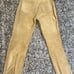 Jou Jou Skins Size 13/14 Vintage 90's Suede Leather Tan Pants