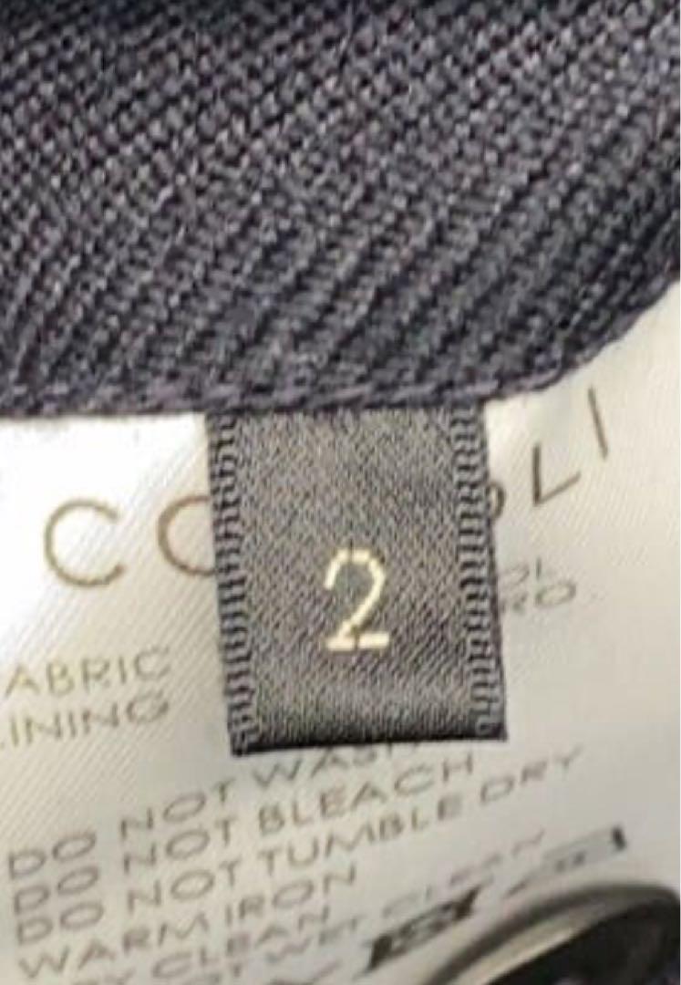 COMOLI WOOL SERGE BACK STRAP PANTS 2