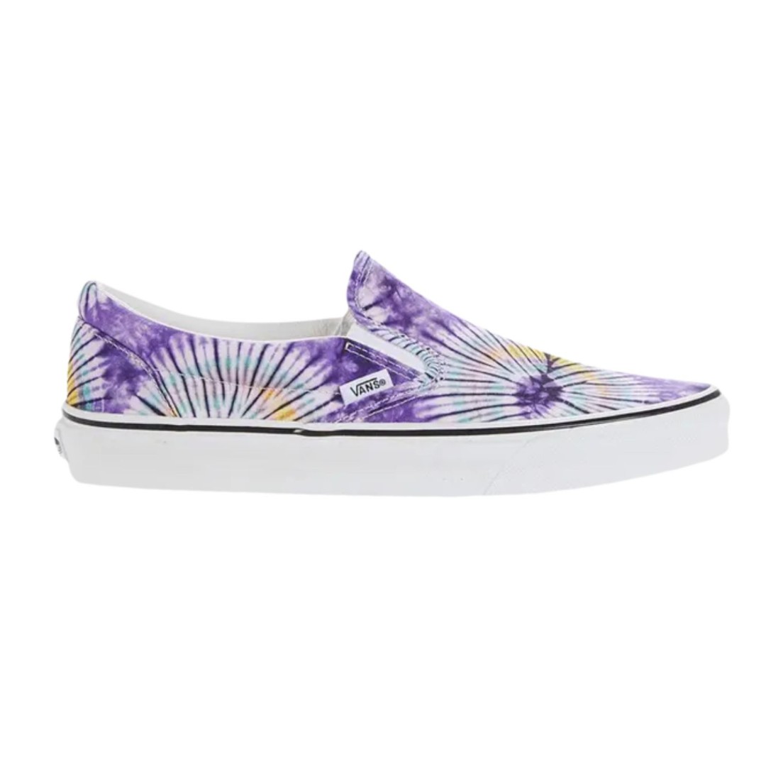Vans Classic Slip On New Age Purple Tie Dye Men's Skate Shoes M 9.5/W 11