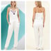 NWT - Hale Bob Silk Sleeveless White Cami Embroidered Top Sz.XS
