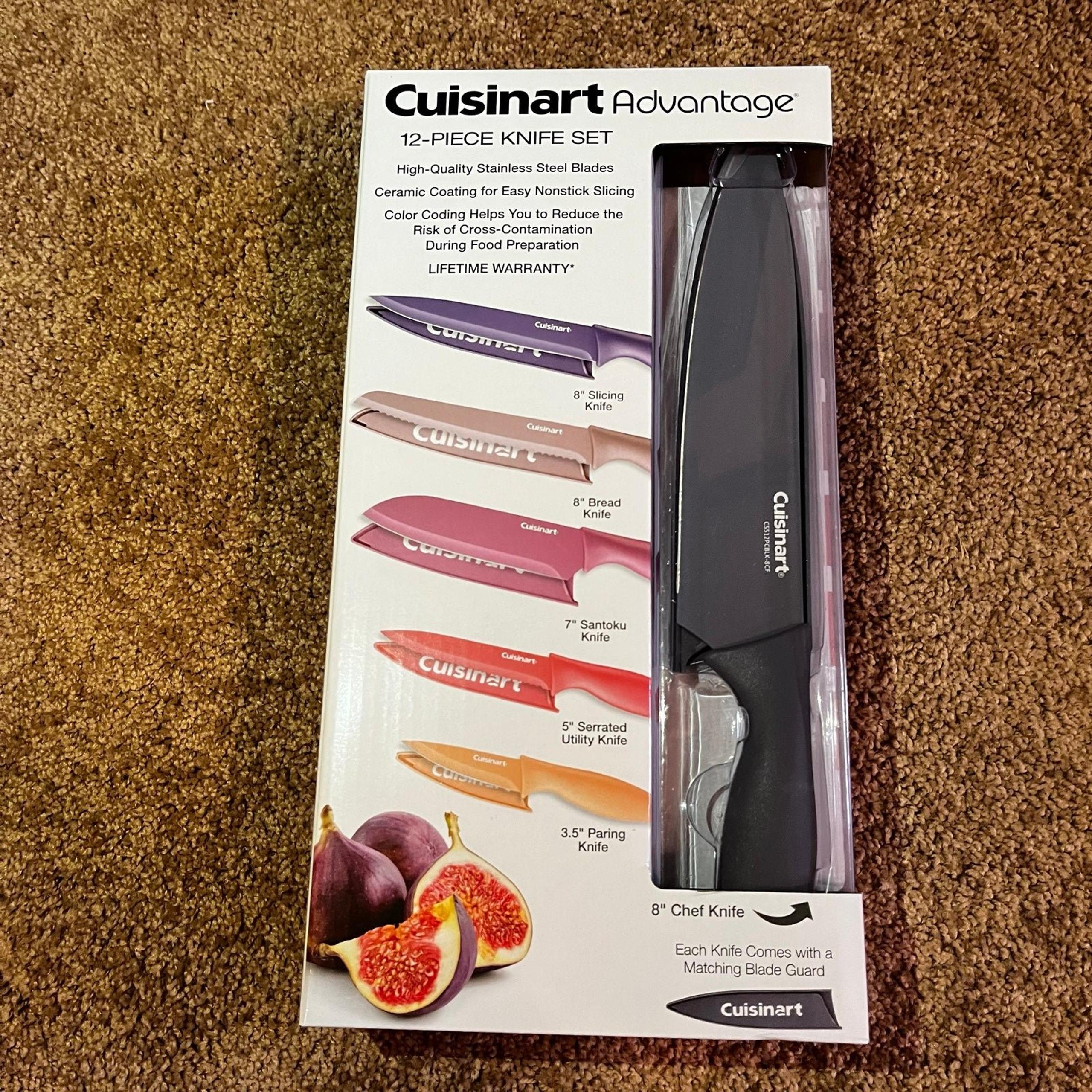 12 Piece Knife Set - Cuisinart Advantage 12-pc. Ceramic-Coated Cutlery Set