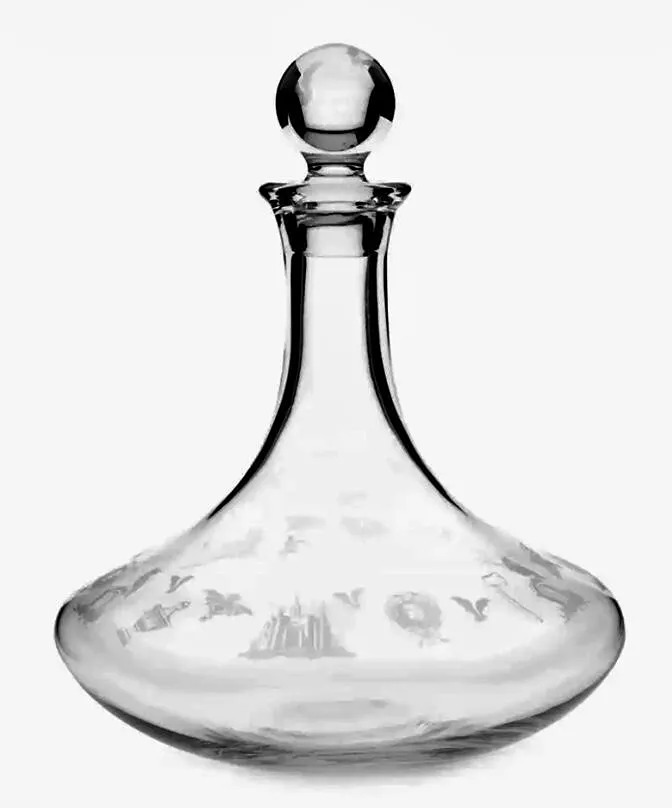 Disney Parks The Haunted Mansion Madame Leota Glass Carafe Decanter & Stopper