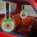 New 2PCS JDM Brake Green TSURIKAWA Ring Subway Train Bus Handle Black Strap
