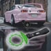 New 2PCS JDM Brake Green TSURIKAWA Ring Subway Train Bus Handle Black Strap