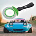 New 2PCS JDM Brake Green TSURIKAWA Ring Subway Train Bus Handle Black Strap