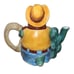 Vintage Omnibus Fitz & Floyd Cowboy Alligator Teapot 1993 Retired (MINT - RARE)