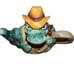 Vintage Omnibus Fitz & Floyd Cowboy Alligator Teapot 1993 Retired (MINT - RARE)