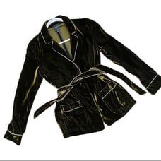 BARNEYS NEW YORK Velvet Tie Up Robe Jack